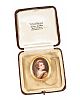 18CT GOLD MOUNTED OVAL MINIATURE at Ross's Online Art Auctions