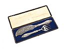 CASED SILVER PLATED FISH SERVERS at Ross's Online Art Auctions