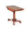 WILLIAM IV MAHOGANY TURNOVER LEAF CARD TABLE. at Ross's Online Art Auctions