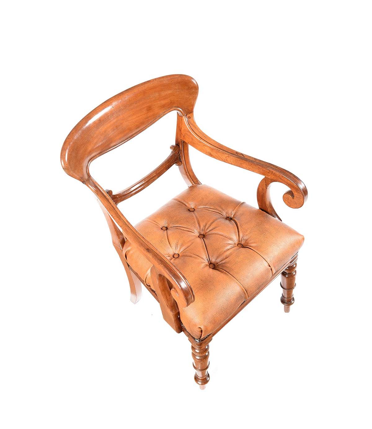 VICTORIAN MAHOGANY DESK CHAIR at Ross's Online Art Auctions