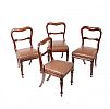 SET OF FOUR VICTORIAN DINING CHAIRS at Ross's Online Art Auctions