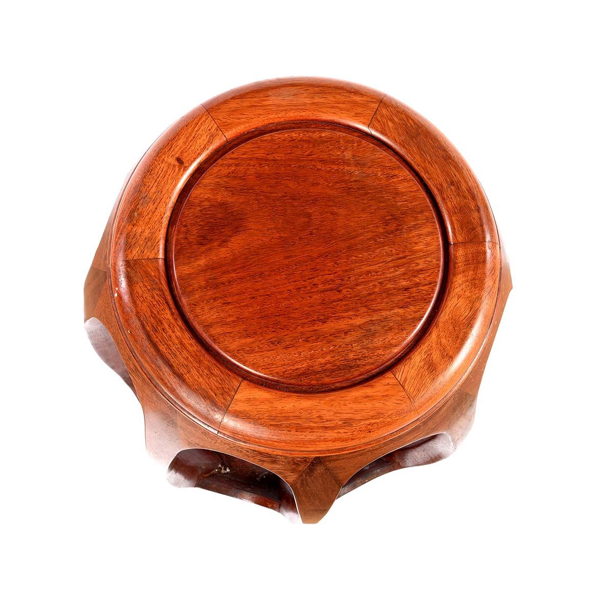 CHINESE CHERRYWOOD STOOL at Ross's Online Art Auctions