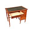 EDWARDIAN INLAID MAHOGANY DESK at Ross's Online Art Auctions