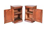 PAIR OF VICTORIAN MAHOGANY BEDSIDE PEDESTALS at Ross's Online Art Auctions