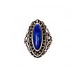STERLING SILVER LAPIS LAZULI RING at Ross's Online Art Auctions