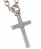 SILVER CROSS PENDANT AND CHAIN at Ross's Online Art Auctions