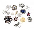 SELECTION OF VINTAGE COSTUME BROOCHES at Ross's Online Art Auctions