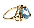 9CT GOLD BLUE TOPAZ RING at Ross's Online Art Auctions