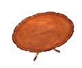 SCALLOPED TOP MAHOGANY COFFEE TABLE at Ross's Online Art Auctions