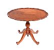 SCALLOPED TOP MAHOGANY COFFEE TABLE at Ross's Online Art Auctions