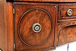 ANTIQUE MAHOGANY BOW FRONT SIDEBOARD at Ross's Online Art Auctions