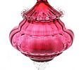 RUBY GLASS JAR & COVER at Ross's Online Art Auctions