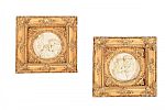 PAIR OF GILT FRAMED PLAQUES at Ross's Online Art Auctions