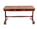 WILLIAM IV MAHOGANY LIBRARY TABLE at Ross's Online Art Auctions
