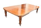 VICTORIAN MAHOGANY D-END TELESCOPIC DINING TABLE at Ross's Online Art Auctions