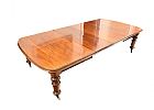 VICTORIAN MAHOGANY D-END TELESCOPIC DINING TABLE at Ross's Online Art Auctions