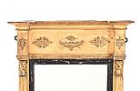 GEORGIAN GILTWOOD FRAMED MIRROR IN THE EMPIRE MANNER at Ross's Online Art Auctions