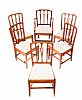 SET OF SIX REGENCY MAHOGANY DINING ROOM CHAIRS at Ross's Online Art Auctions