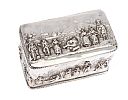 EMBOSSED SILVER TEA CADDY at Ross's Online Art Auctions