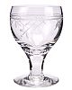 SET OF EIGHT CUT & ETCHED WINE GLASSES at Ross's Online Art Auctions