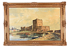 CARRICKFERGUS CASTLE by Colin Gibson at Ross's Online Art Auctions