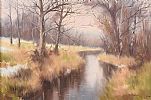 TREES ALONG THE RIVERBANK by Tom Stephenson at Ross's Online Art Auctions