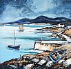 ROUNDSTONE HARBOUR, CONNEMARA by Patrick Murphy at Ross's Online Art Auctions