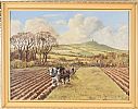 PLOUGHING BELOW SCRABO by George Bennett at Ross's Online Art Auctions
