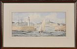 DONAGHADEE HARBOUR by Hamilton Sloan at Ross's Online Art Auctions