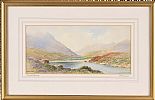 BLUE LAKE, MOURNES by George W.  Morrison at Ross's Online Art Auctions