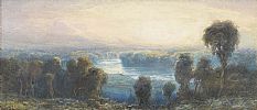DISTANT LOUGH by Ainslie Bean at Ross's Online Art Auctions