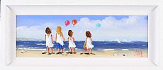 SUMMER ON THE BEACH by Michelle Carlin at Ross's Online Art Auctions