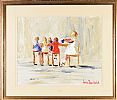 THE TEA PARTY by Louise Mansfield at Ross's Online Art Auctions