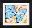 THE BLUE BUTTERFLY by Hennesy at Ross's Online Art Auctions