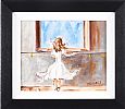 GIRL IN A WHITE DRESS by Hennesy at Ross's Online Art Auctions