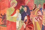 THE NATIVITY by Evie Hone HRHA at Ross's Online Art Auctions
