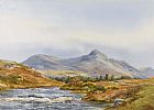 BALLYNAHINCH RIVER, CONNEMARA by Robert Egginton at Ross's Online Art Auctions