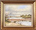 SCRABO FROM STRANGFORD LOUGH by Frank Fitzsimons at Ross's Online Art Auctions