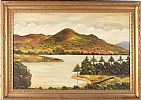 CAMLOUGH LAKE, CAMLOUGH, COUNTY ARMAGH by Patrick O'Neill at Ross's Online Art Auctions