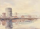 BELFAST GASWORKS by Edna Murray at Ross's Online Art Auctions