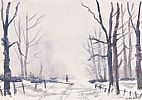WINTER WOODLANDS by Billy Adair at Ross's Online Art Auctions