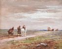 GIPSIES CROSSING THE COMMON by James Walter Gozzard at Ross's Online Art Auctions