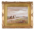 GIPSIES CROSSING THE COMMON by James Walter Gozzard at Ross's Online Art Auctions