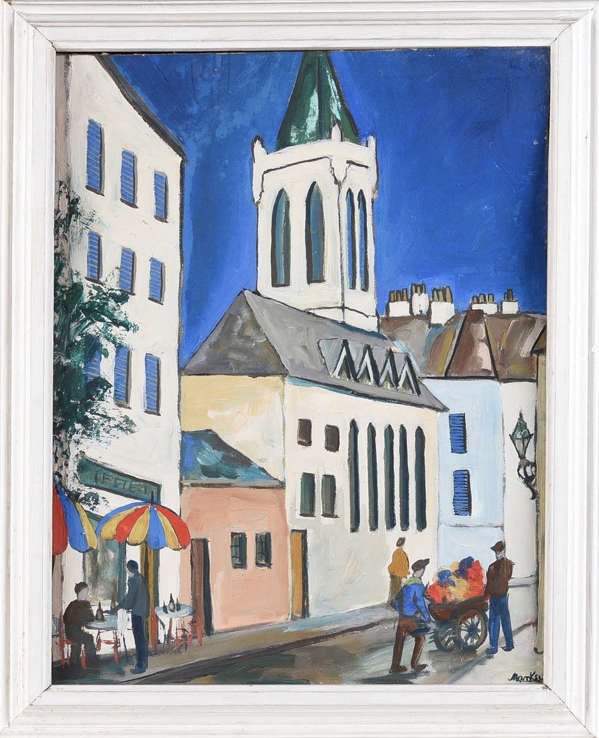 PARIS STREET by Markey Robinson at Ross's Online Art Auctions