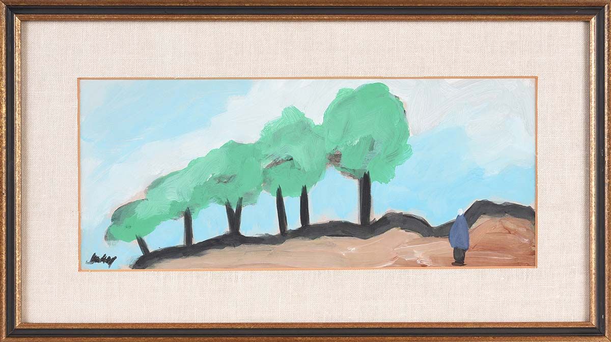SHAWLIE IN A TREE LINED HILLSIDE by Markey Robinson at Ross's Online Art Auctions