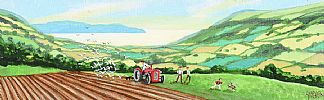 PLOUGHING IN GLENARIFF, COUNTY ANTRIM by Cupar Pilson at Ross's Online Art Auctions