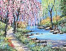 BLOSSOM BY THE RIVER by Andy Saunders at Ross's Online Art Auctions