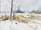 WINTER LANDSCAPE by B.J. Russell at Ross's Online Art Auctions