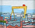 A VIEW OVER BELFAST by Dan Darcy at Ross's Online Art Auctions