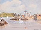 SAILING INTO HOWTH HARBOUR by Brian Reid at Ross's Online Art Auctions